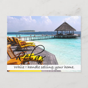 RELAX Real Estate postcard