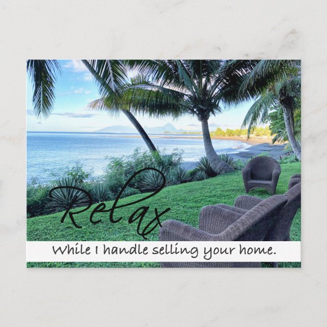 RELAX Real Estate postcard (Front)