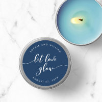 Relax Script Let Love Glow Editable Color Wedding