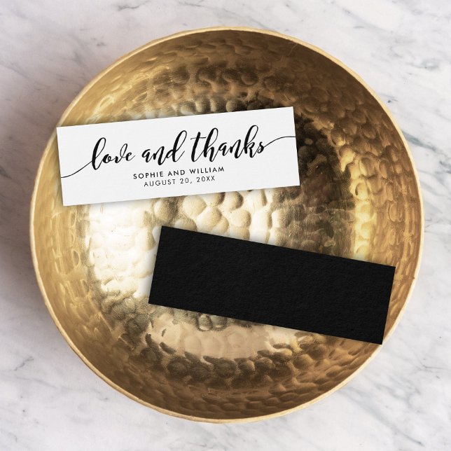 Relax Script Love and Thanks Wedding Favour Tag (Creator Uploaded)