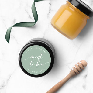 Relax Script Meant to Bee Editable Colour Wedding Classic Round Sticker