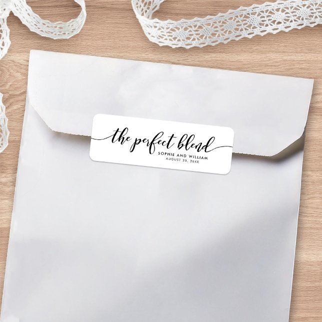 Relax Script The Perfect Blend Wedding Favour Labe (Creator Uploaded)