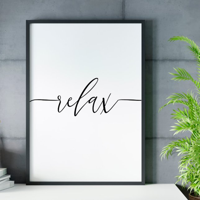Relax Scripture Bathroom wall art poster (Creator Uploaded)