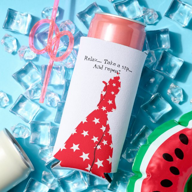 Relax Sip Repeat Seltzer Can Cooler (In Situ Summer)