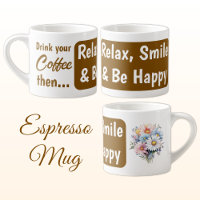 Relax smile be happy gerbera flowers brown