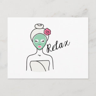 Relax Spa Beauty Postcard