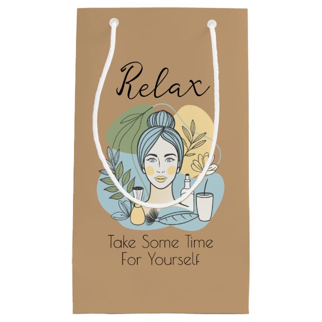 Relax Spa Themed Gift Bags (Front)