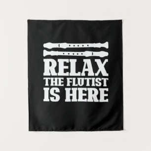 Relax The Flautist Is Here Tapestry