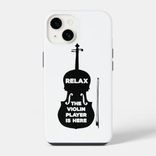 Relax The Violin Player is Here iPhone 14 Case