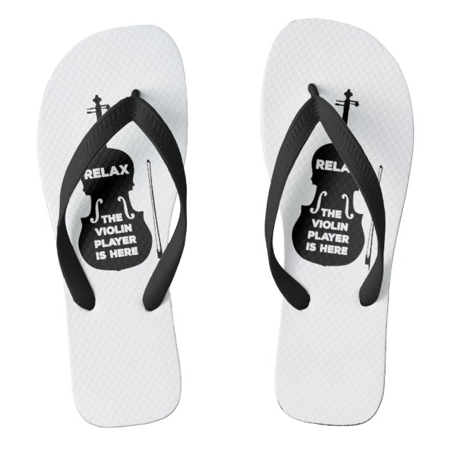 Relax The Violin Player is Here Jandals (Footbed)