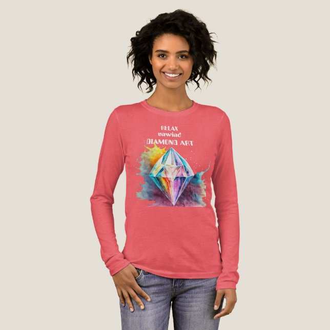 Relax unwind diamond art Tri-Blend shirt (Full Front)