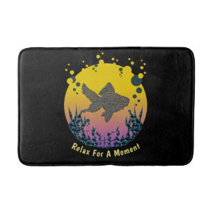 Relax Your Mind Under The Sea Personalise Bath Mat