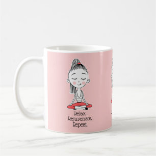 Relax Zen Peace Yoga Coffee Mug