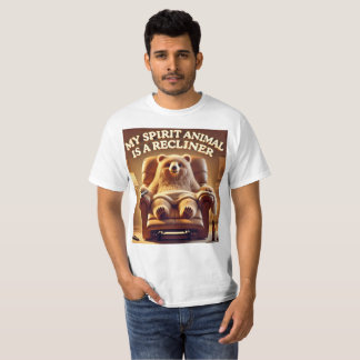 Relaxation Lover Funny Recliner T-Shirt Design.