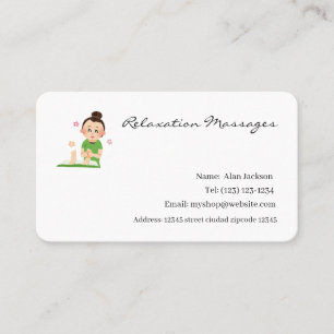 Relaxation Massages business cards