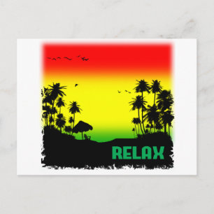 relaxation rasta postcard