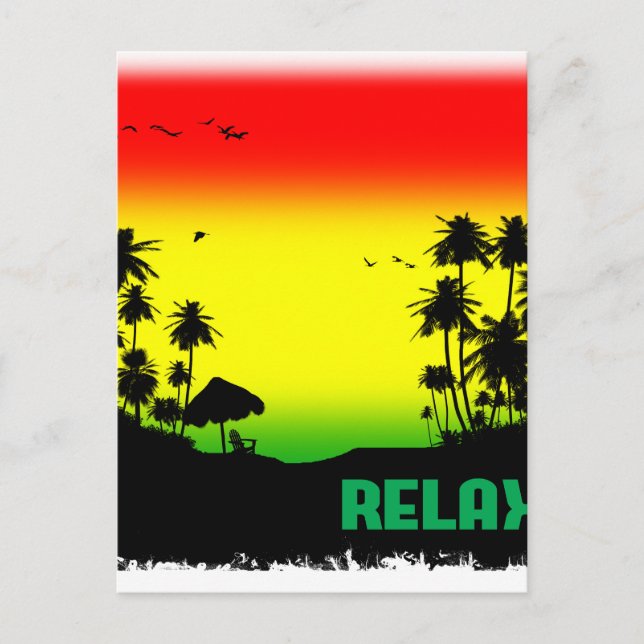 relaxation rasta postcard (Front)