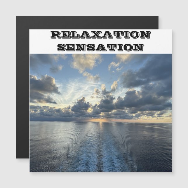 RELAXATION SENSATION CRUISE SHIP DOOR MAGNET (Front/Back)