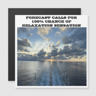 RELAXATION SENSATION CRUISE SHIP DOOR MAGNET
