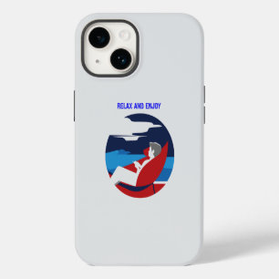 Relaxed and Lazy Attitude Graphic Design iPhone 14 Case