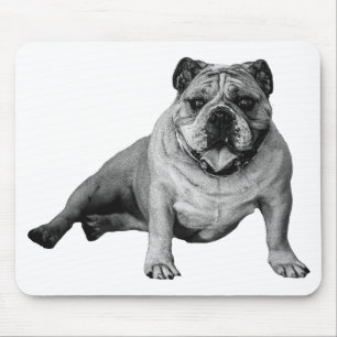 Relaxed Bulldog Desk Pad Mouse Pad