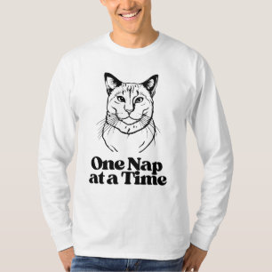 Relaxed Cat One Nap At A Time Sleepy T-Shirt