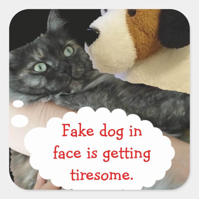 Relaxed Cat Sticker by RoseWrites (Front)