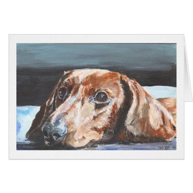 Relaxed Dachshund (Front Horizontal)