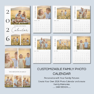 Relaxed Family Moments 2026 Photo Calendar