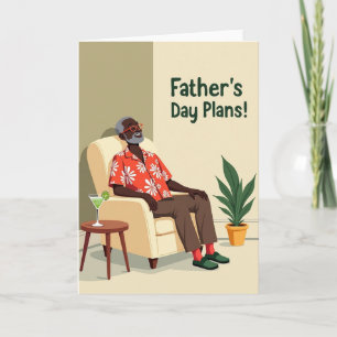 Relaxed Fathers Day Card