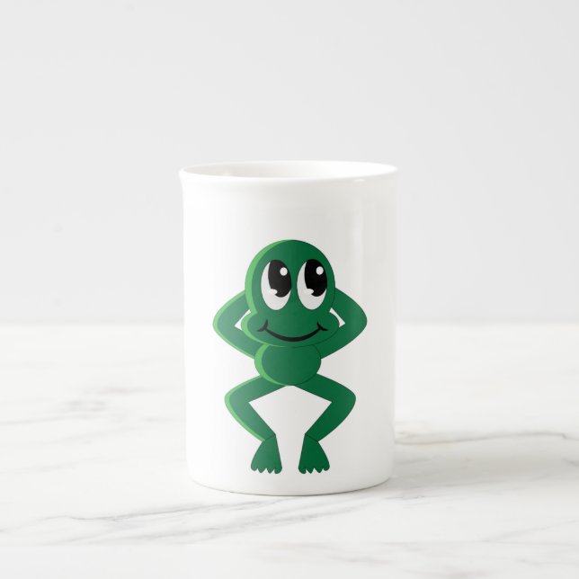 RELAXED FROG BONE CHINA MUG (Front)