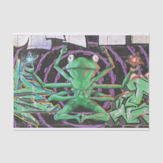 Relaxed Frog With Eight Arms Tissue Paper