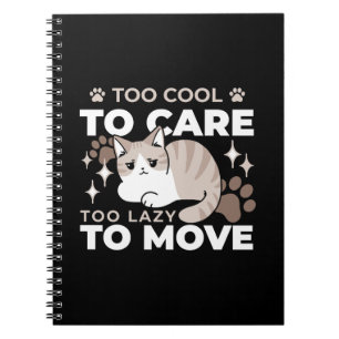 Relaxed & Lazy Vibes for Cat Lovers Design Notebook