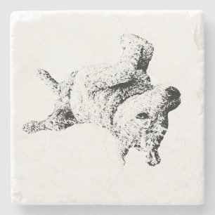 Relaxed Lines of Humour Stone Coaster