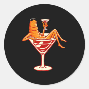 Relaxed Marcus The Worm Tail Funny Marcus The Worm Classic Round Sticker