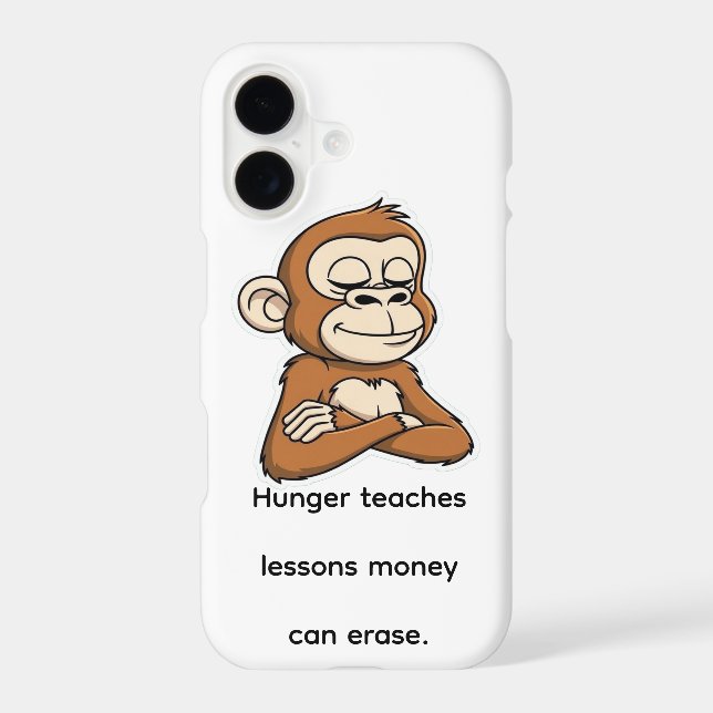 Relaxed Monkey – Slow Living & Peaceful Phone Case (Back)