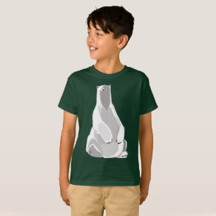 Relaxed Polar Bear - Minimalist Art T-Shirt