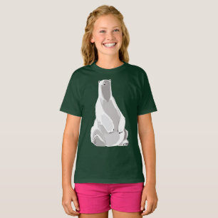Relaxed Polar Bear - Minimalist Art T-Shirt