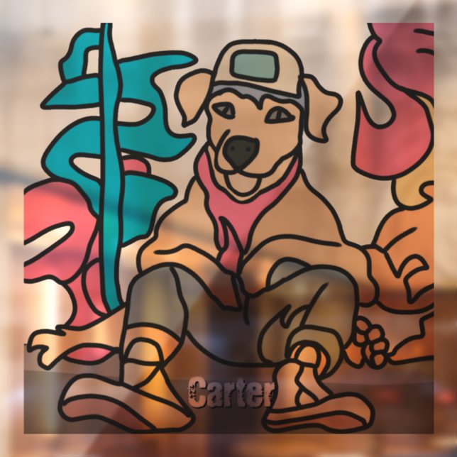 Relaxed Street Retro Dog | Funny (Sheet 2)