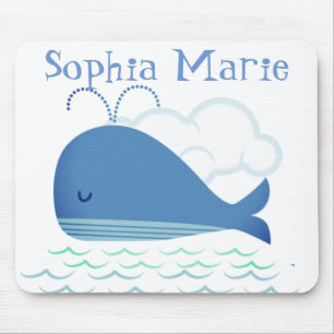 Relaxed Whale  Mouse Pad