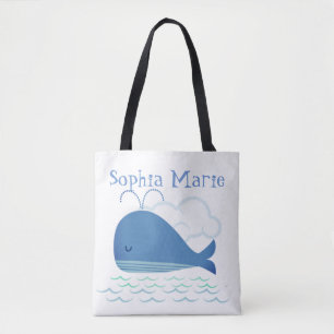 Relaxed Whale Tote Bag
