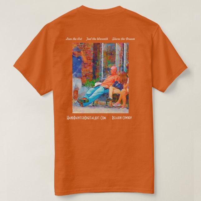 Relaxin Cowboy T-Shirt (Design Back)