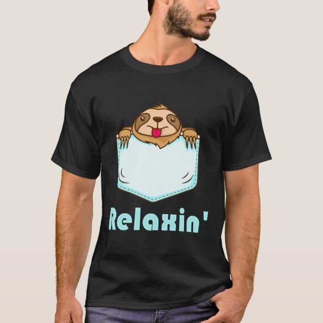 Relaxin Sloth T-Shirt (Front)