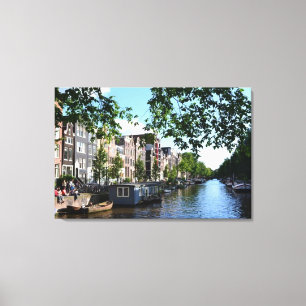 "Relaxing Amsterdam Day" Holland Canvas Wall Art