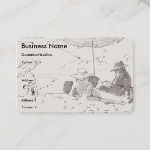 Relaxing at the beach Business Cards