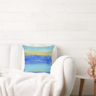 Relaxing Beach Aqua Turquiose Nautical Cushion