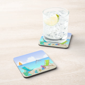 Relaxing Beach Drink Coaster Set (6)
