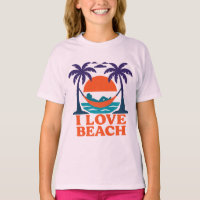 Relaxing beach hammock sunset design