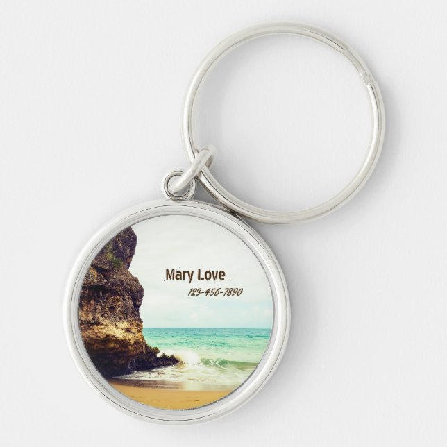 Relaxing Beach Key Ring (Front)