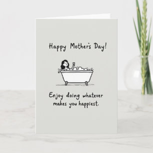 Relaxing Bubble Bath Celebration Card